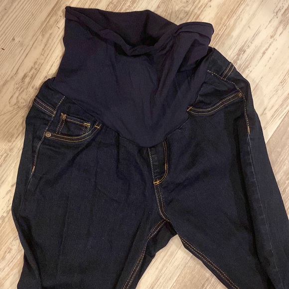 Maternity Size L Dark Stretchy Jeans - Picture 2 of 6